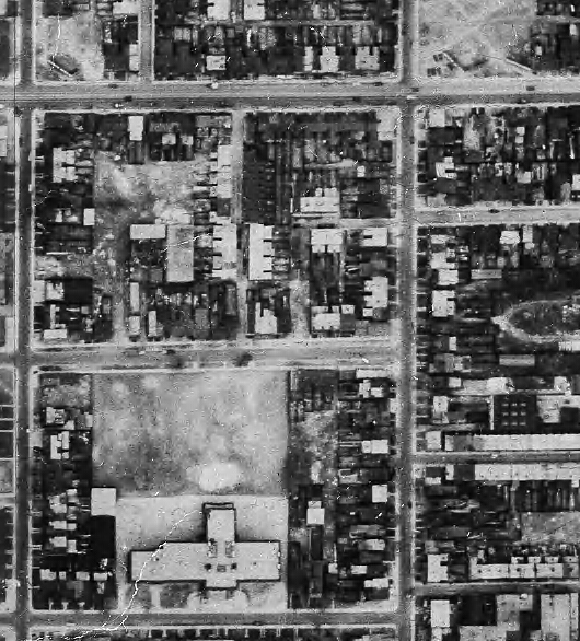 Aerial photograph of the neighbourhood (Source: City of Toronto Archives)