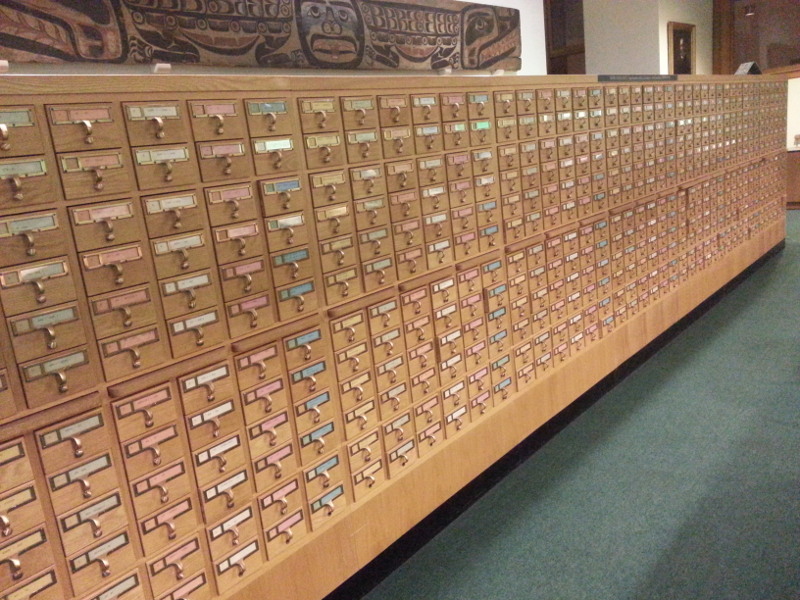 Newberry Library card catalogue