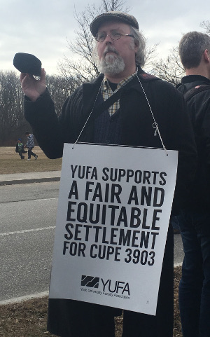 Me on the march, recording the rally.