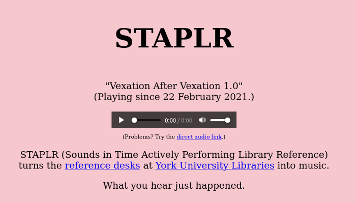 Screenshot of STAPLR